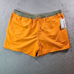 NWT Marmot Swim Shorts Trunks Men XXL Inseam 5" Beige Orange‎  - No Liner
